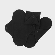 Waschbare Binden aus Bio-Baumwolle – 3er-Pack