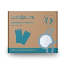 2 inserts en coton bio/recyclé - Langeline