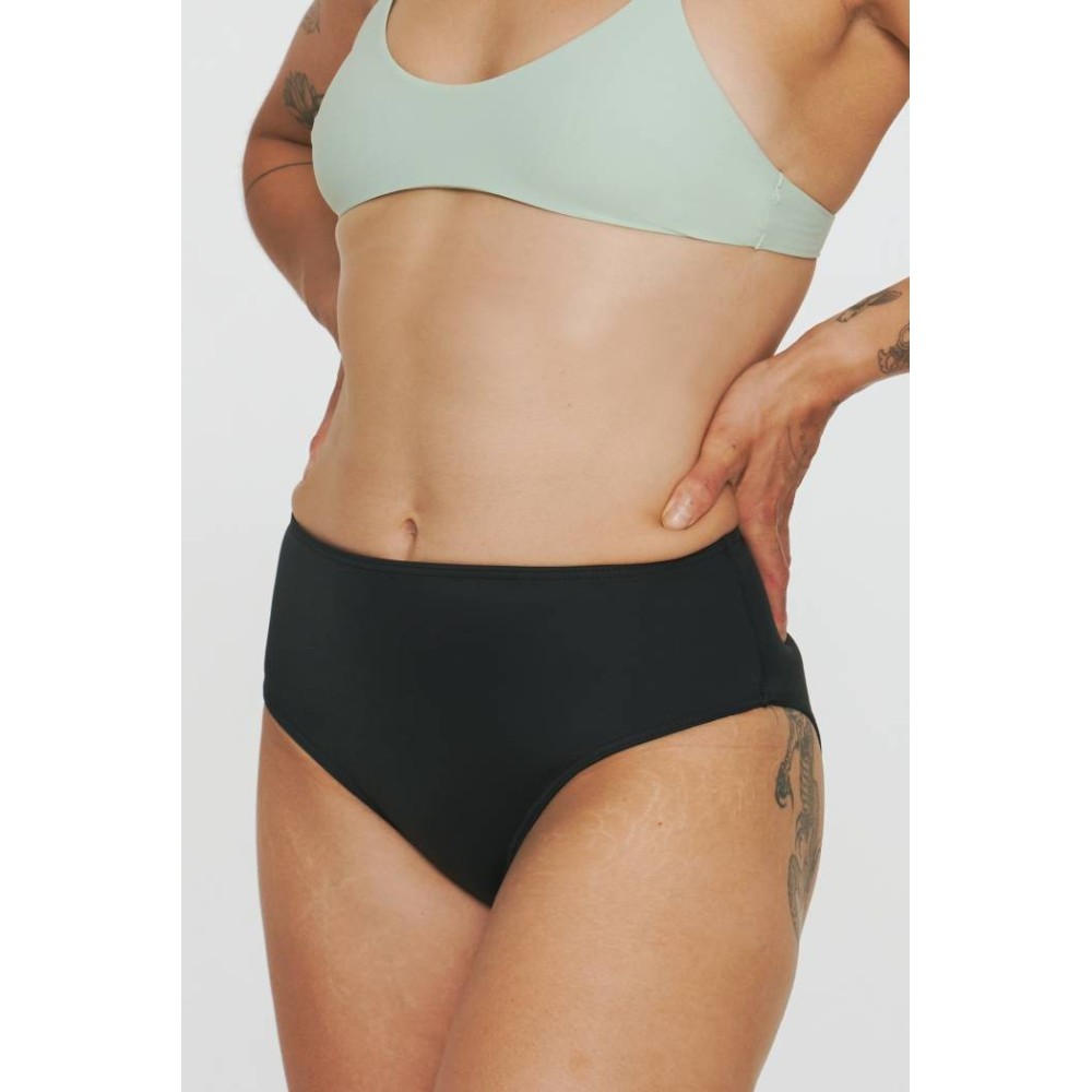 Culotte de bain menstruelle étanche taille haute, maillot de bain