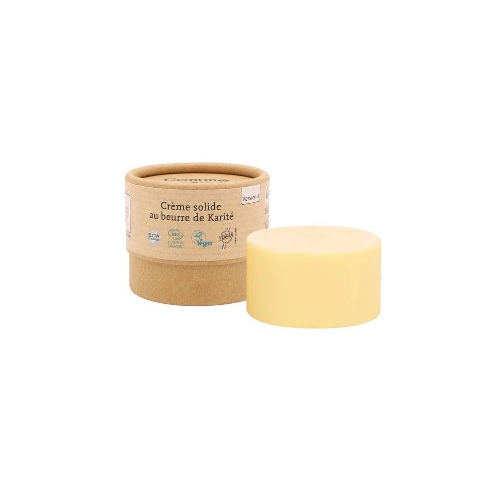 Crème solide bio 100% naturelle