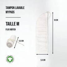 3 tampons lavables bio - Mypads