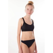 Culotte de bain menstruelle ado taille basse anti-fuite, bas de maillot