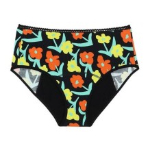 Menstruationshöschen mit hoher Taille „Lorea Black“ - We are Jolies