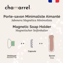 Porte-savon ventouse aimanté