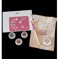 Kit tatouage avec pochoir et paillettes
