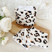 10 lingettes + panière de rangement assorti