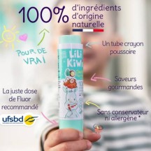 Dentifrice Fluoré 100% naturel (rechargeable) - LiliKiwi