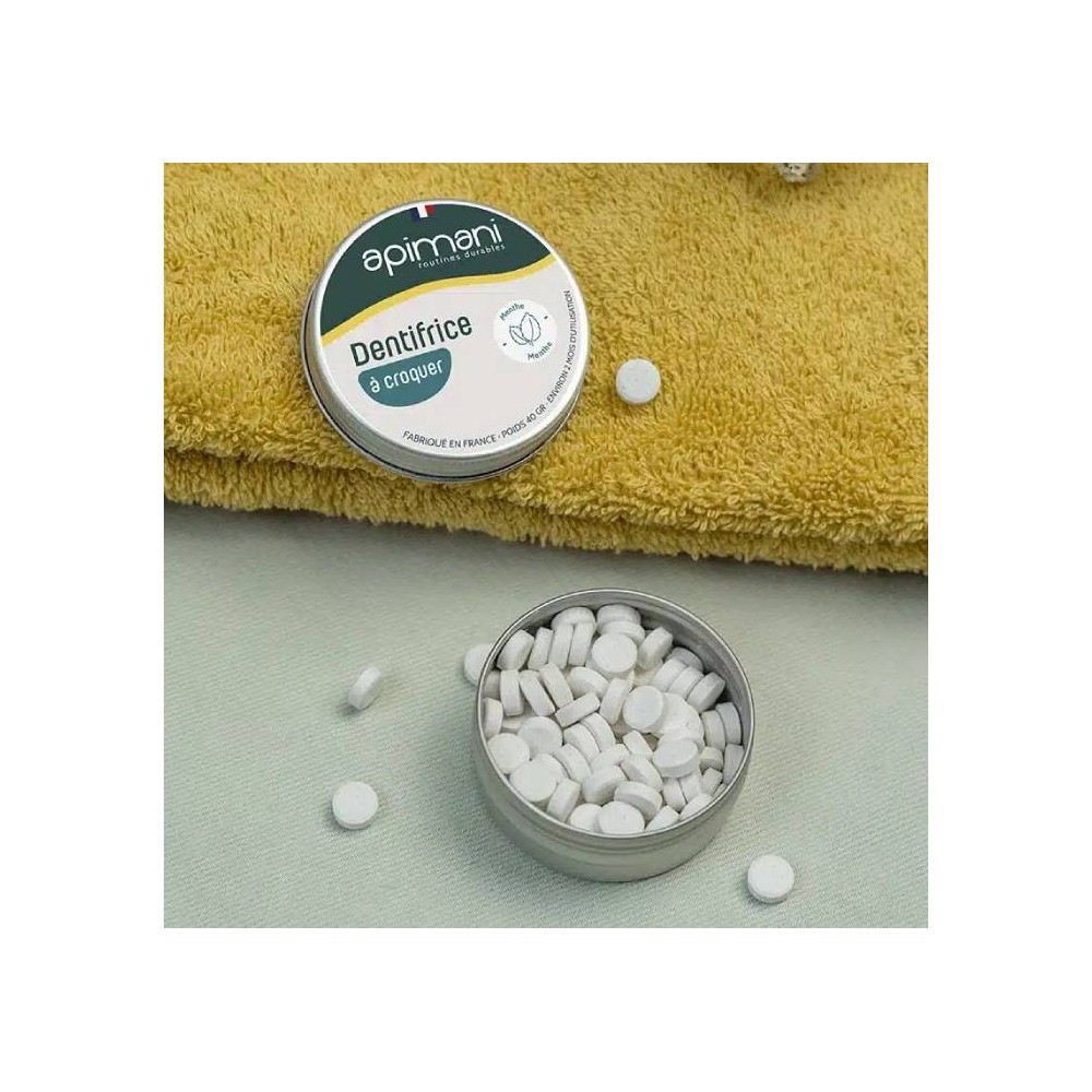Dentifrice à croquer à la menthe