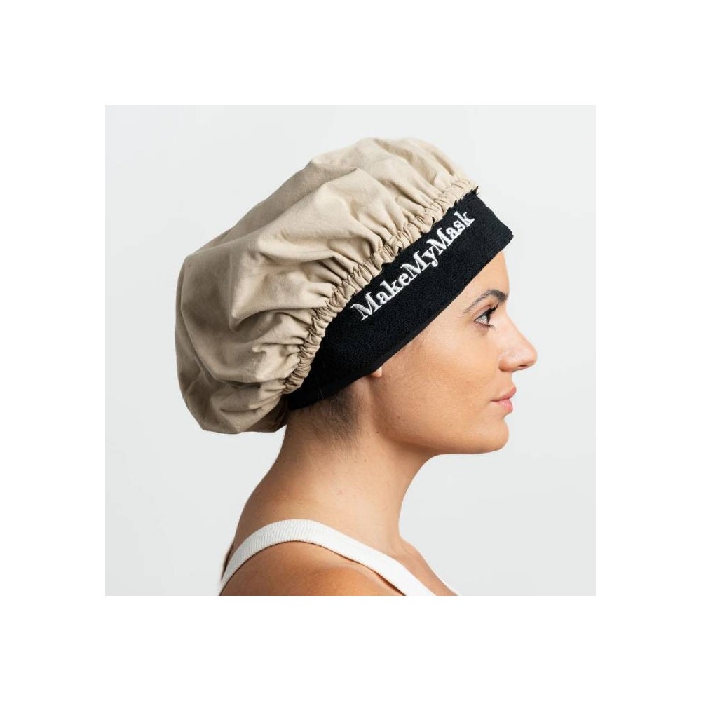 Bonnet de soin avec bandeau en coton