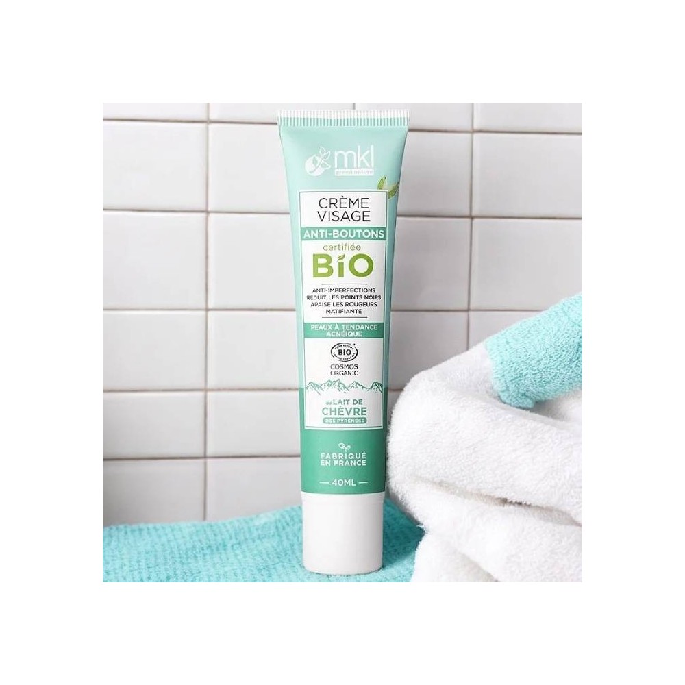 Bio-Gesichtscreme gegen Pickel mit Ziegenmilch – MKL Green Nature