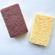 Natürlicher Schwamm aus Kokosnuss und Zellulose