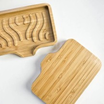 Porte-savon en bambou réutilisable
