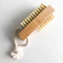 Brosse à ongles naturel avec double face