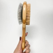 Brosse à double face pour animaux
