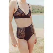 Hoch geschnittene Slips „Rhéa fleurs”