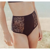 Hoch geschnittene Slips „Rhéa fleurs”