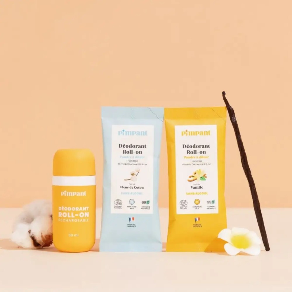 Déodorant Roll-On rechargeable Pimpant | Naturel & Efficace