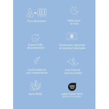 Boxer menstruel ado Smoon nuit flux abondant anti-fuite. Suisse