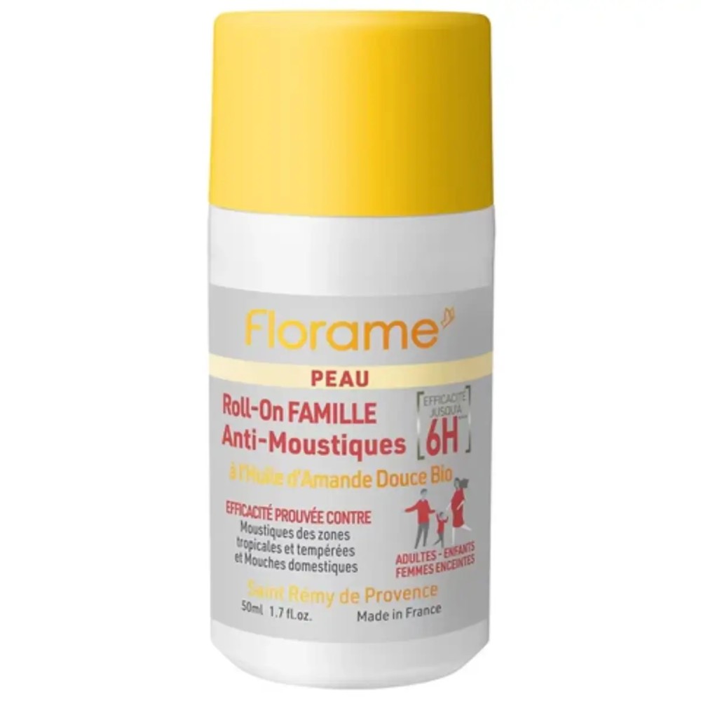 Mückenschutz-Roll-on mit Bio-Süßmandelöl – 50 ml – Florame