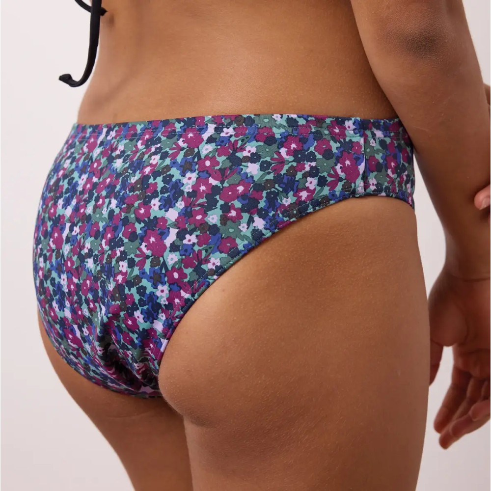 Culotte de bain menstruelle ado taille basse anti-fuite, bas de maillot