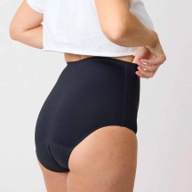Culotte menstruelle taille haute gainante flus moyen ventre plat
