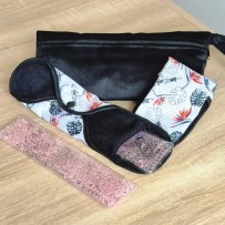 Serviettes lavables + pads soulageant chaud/froid